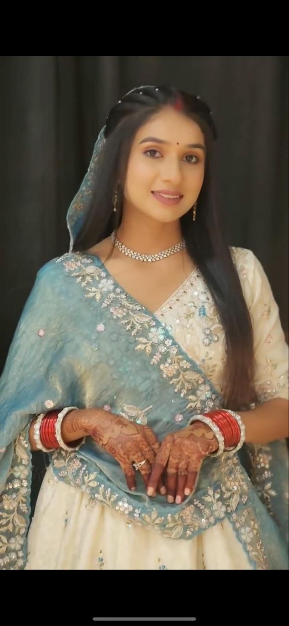 Elegant Chinon Lehenga Choli Set with Embroidered Fendy Dupatta