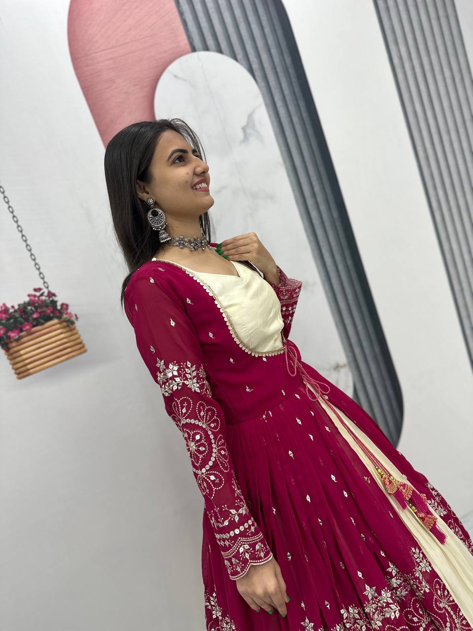Simar Cosmos Lehenga Choli with Heavy Embroidered Shrug – Fully Stitched Festive Wear Set