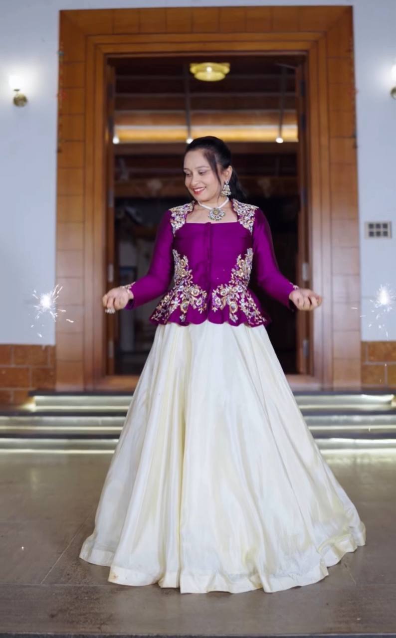 Designer Chinon Lehenga Choli with Embroidery & Sequence Work – Party & Wedding Wear