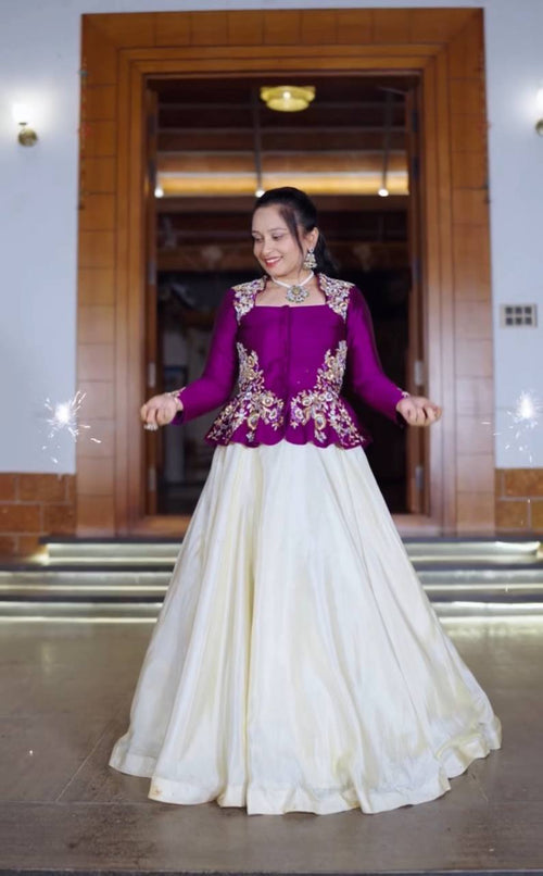 Designer Chinon Lehenga Choli with Embroidery & Sequence Work – Party & Wedding Wear