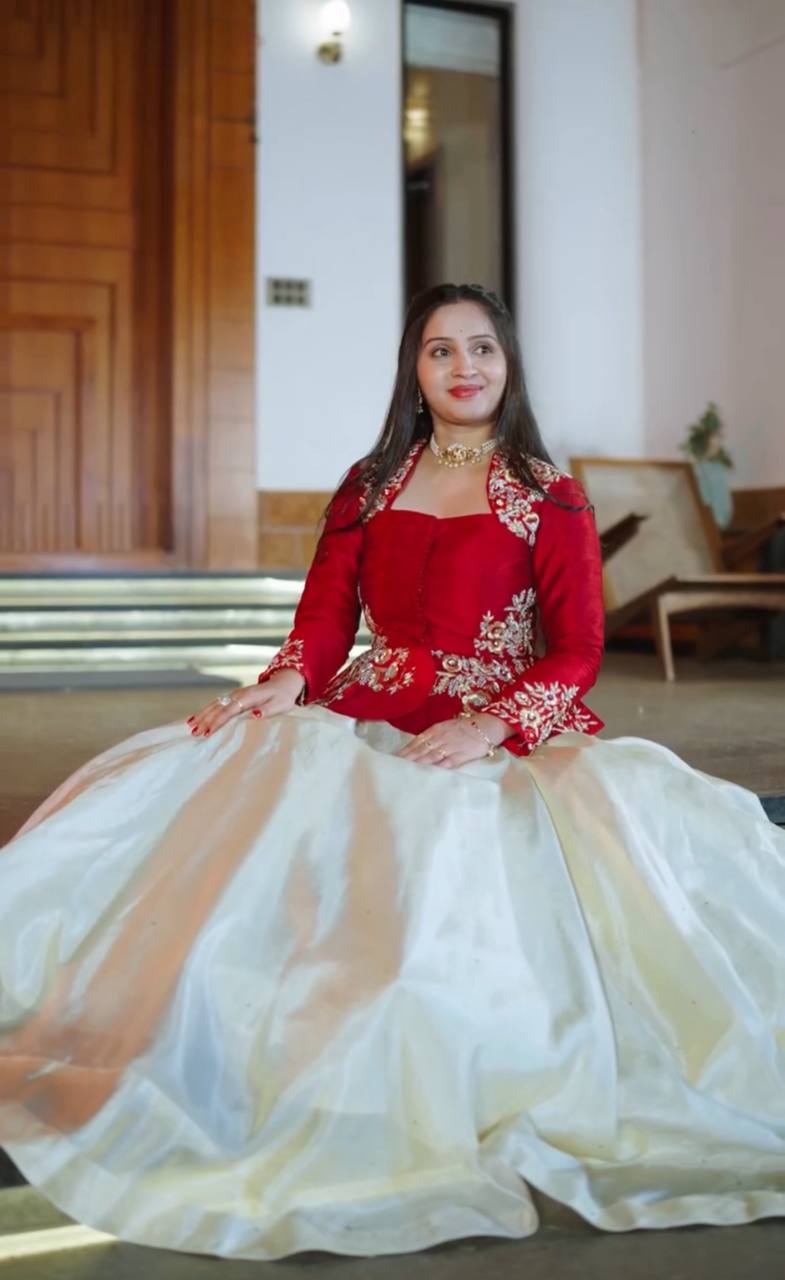 Designer Chinon Lehenga Choli with Embroidery & Sequence Work – Party & Wedding Wear