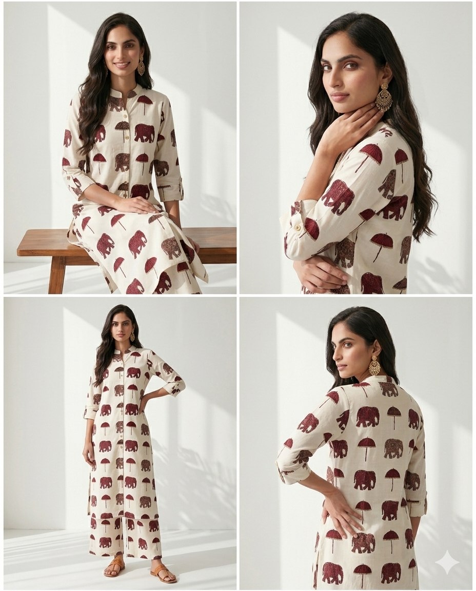 Stylish Rayon Cotton Co-ord Set