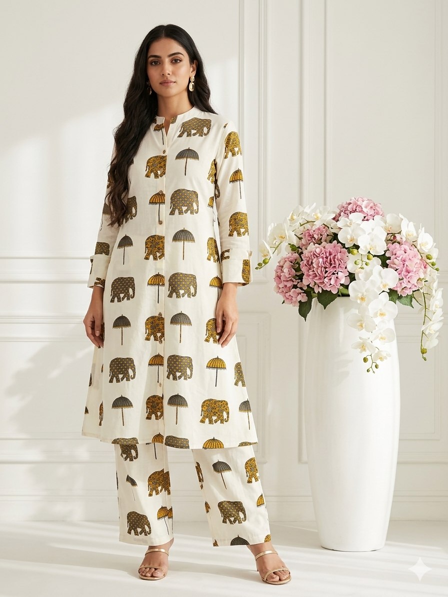 Stylish Rayon Cotton Co-ord Set