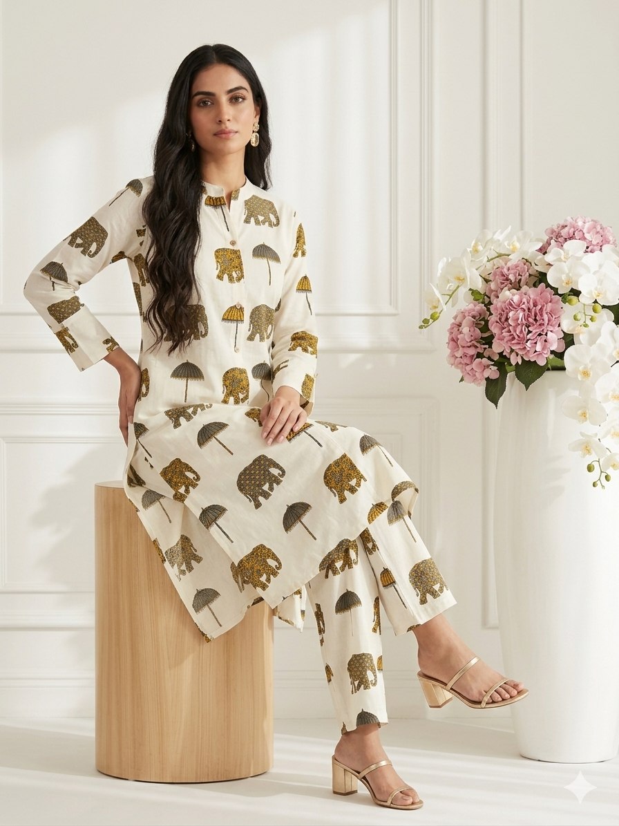 Stylish Rayon Cotton Co-ord Set