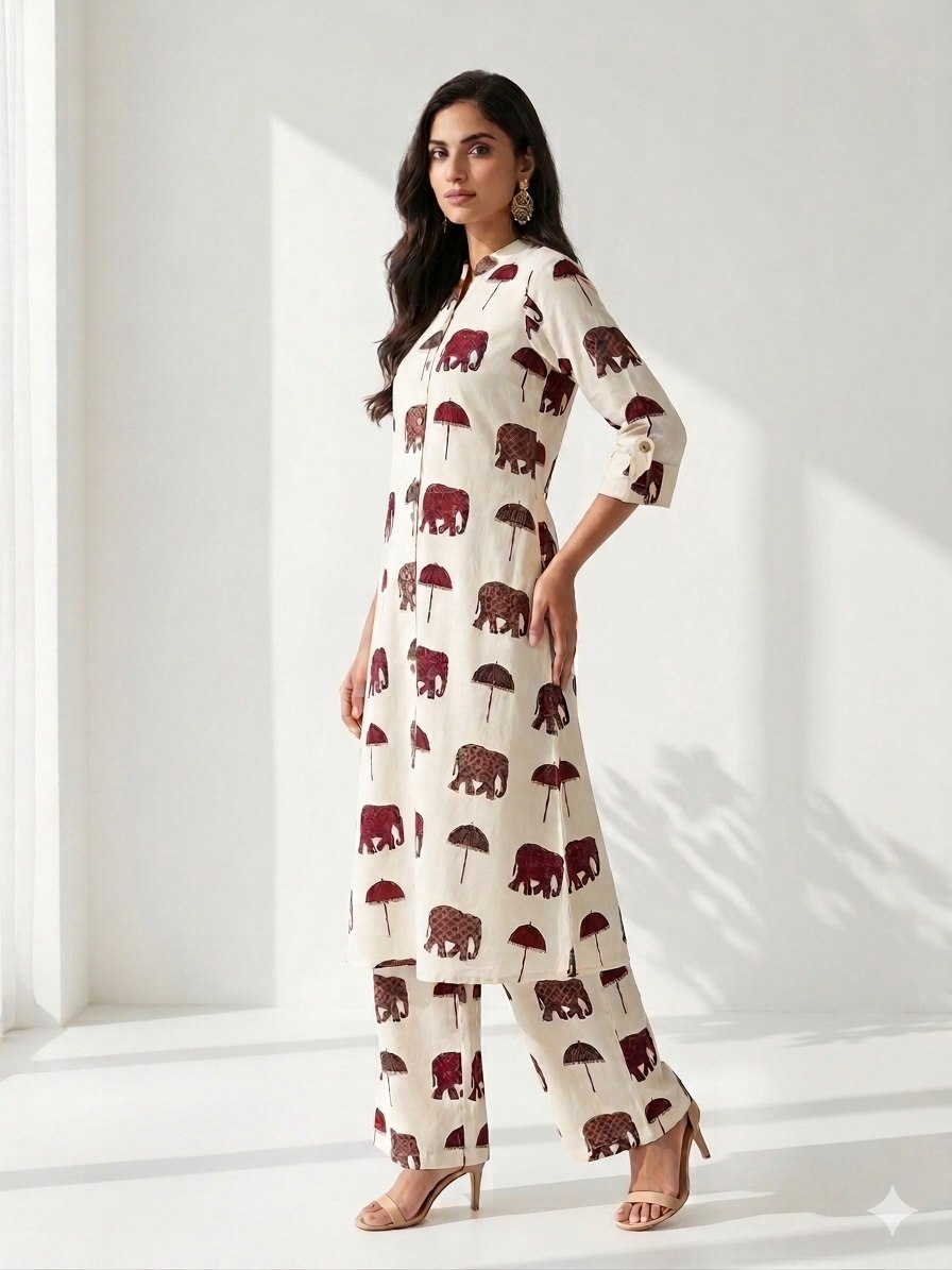 Stylish Rayon Cotton Co-ord Set
