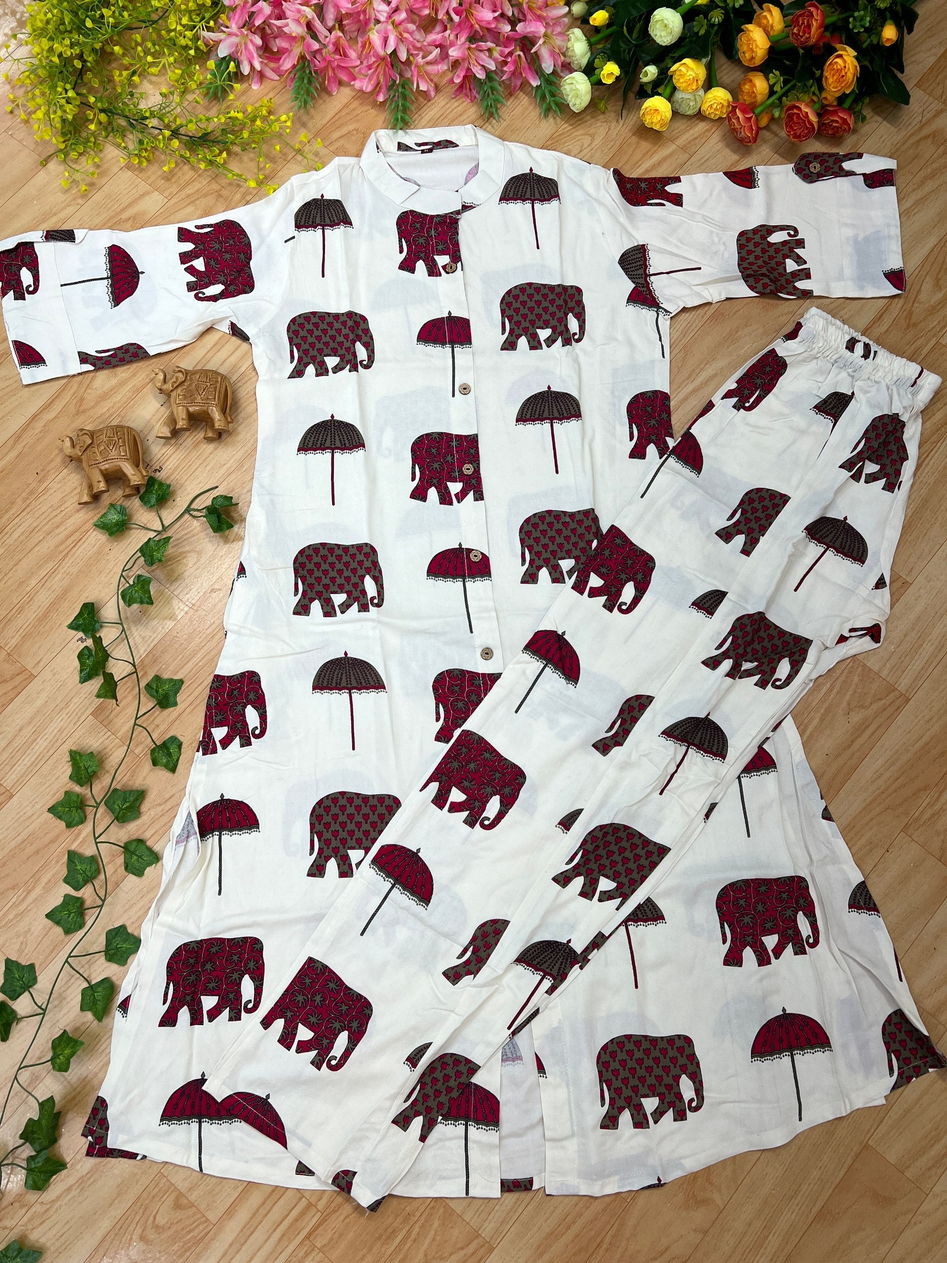 Stylish Rayon Cotton Co-ord Set