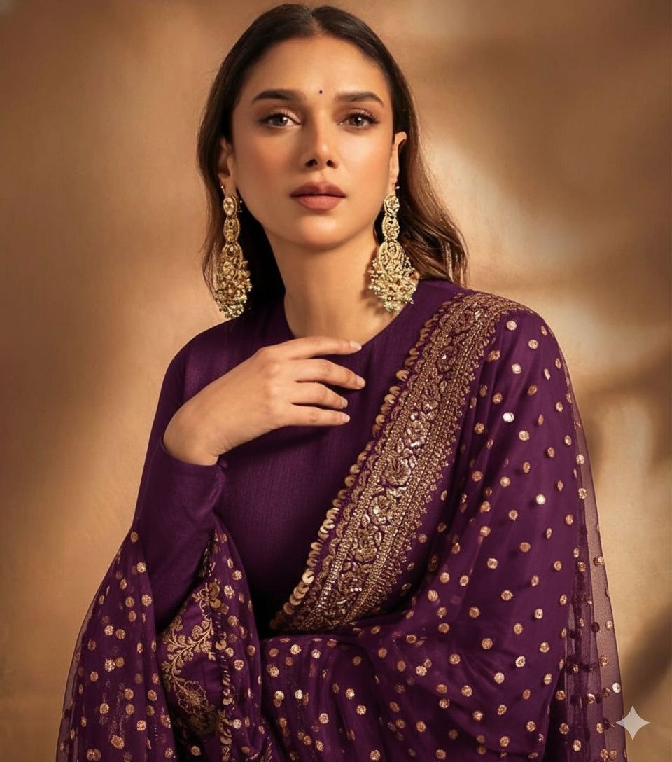 Premium Party Wear Embroidered Gown