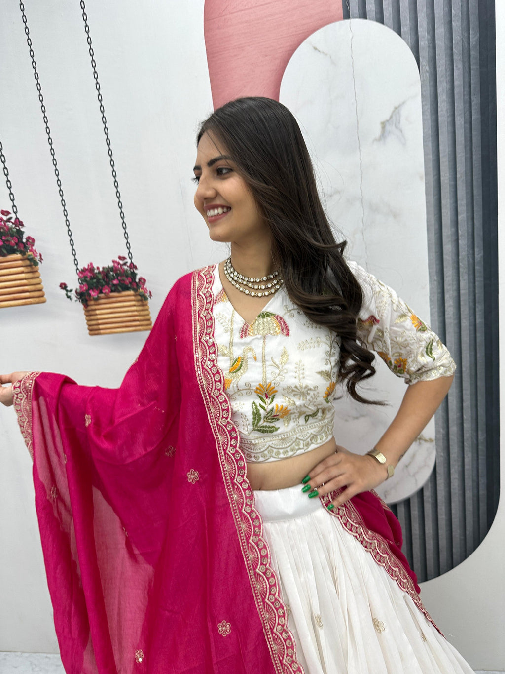 Designer Heavy Embroidery Lehenga Choli with Dupatta