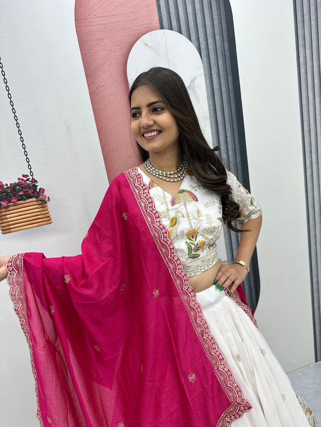 Designer Heavy Embroidery Lehenga Choli with Dupatta