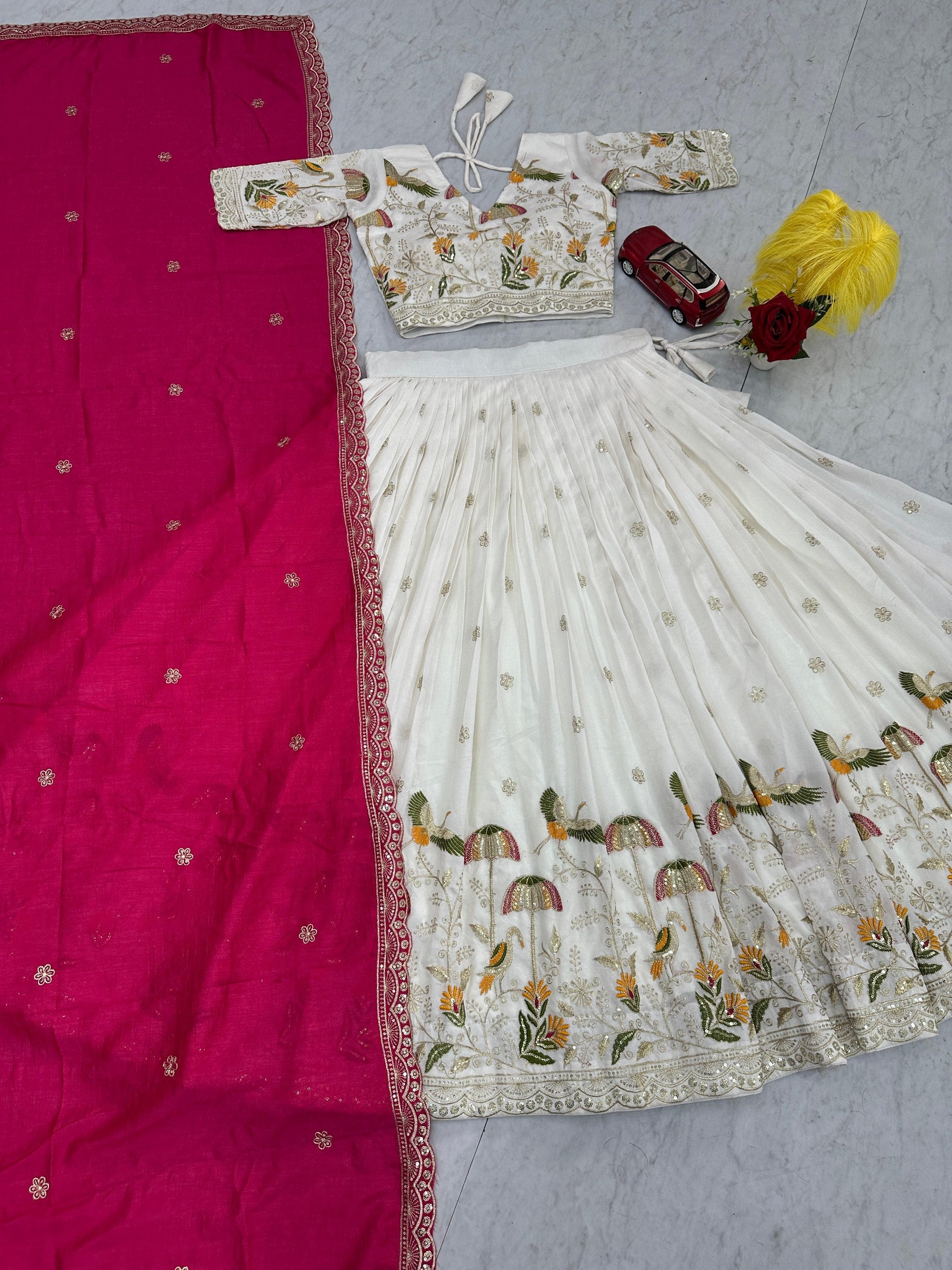 Designer Heavy Embroidery Lehenga Choli with Dupatta