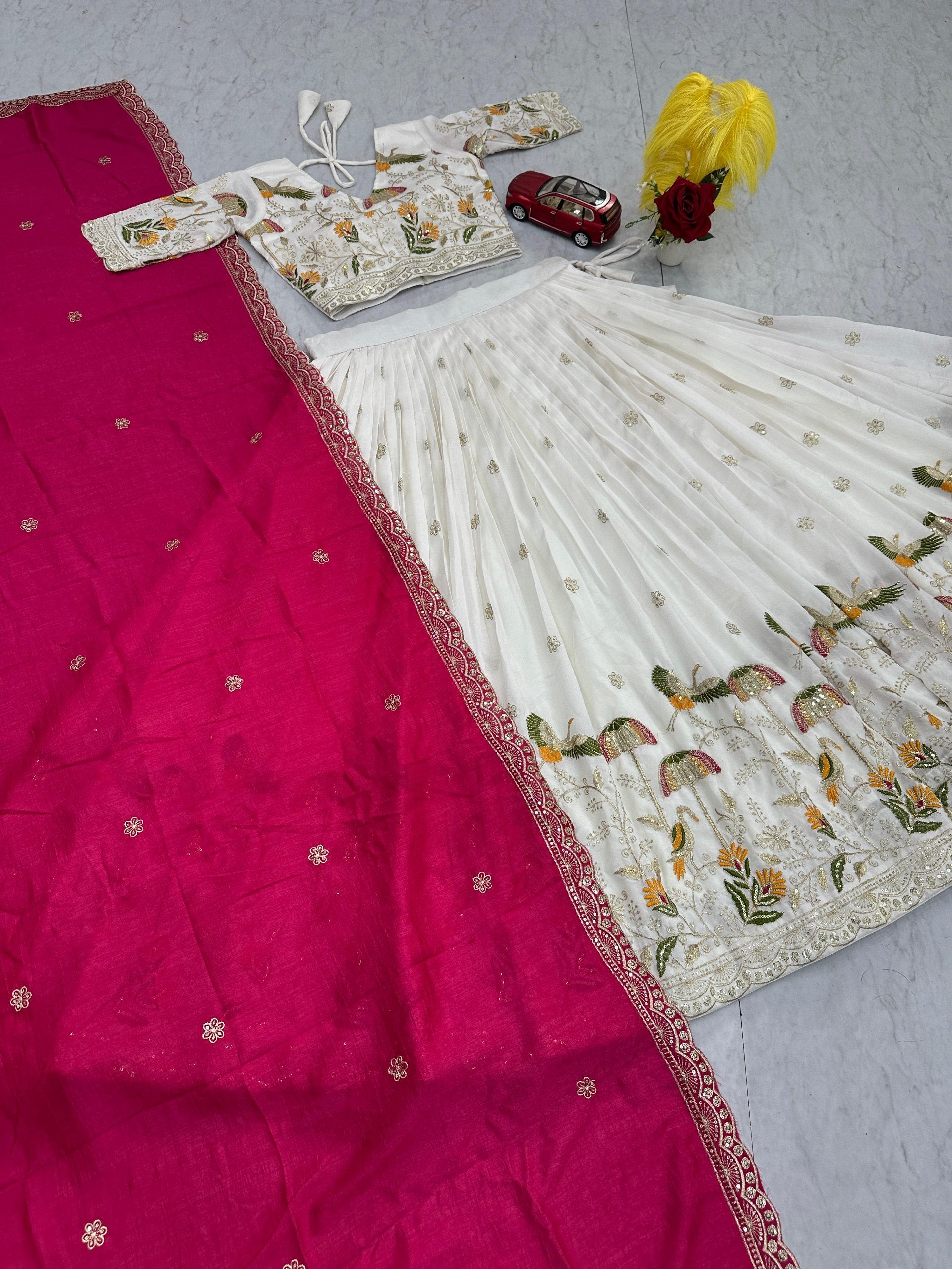 Designer Heavy Embroidery Lehenga Choli with Dupatta