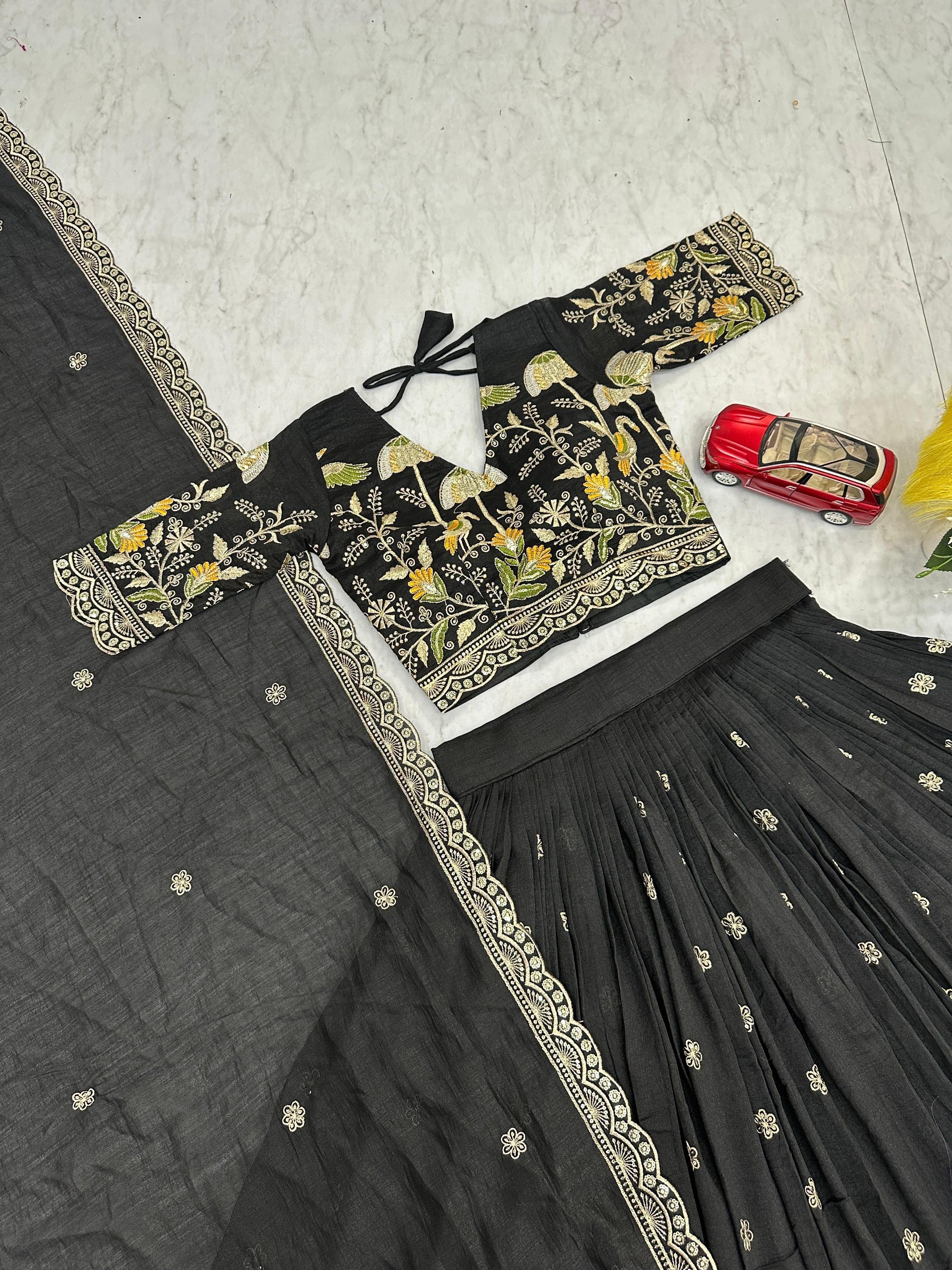 Designer Heavy Embroidery Lehenga Choli with Dupatta