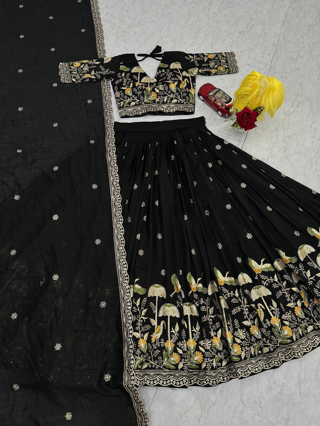 Designer Heavy Embroidery Lehenga Choli with Dupatta