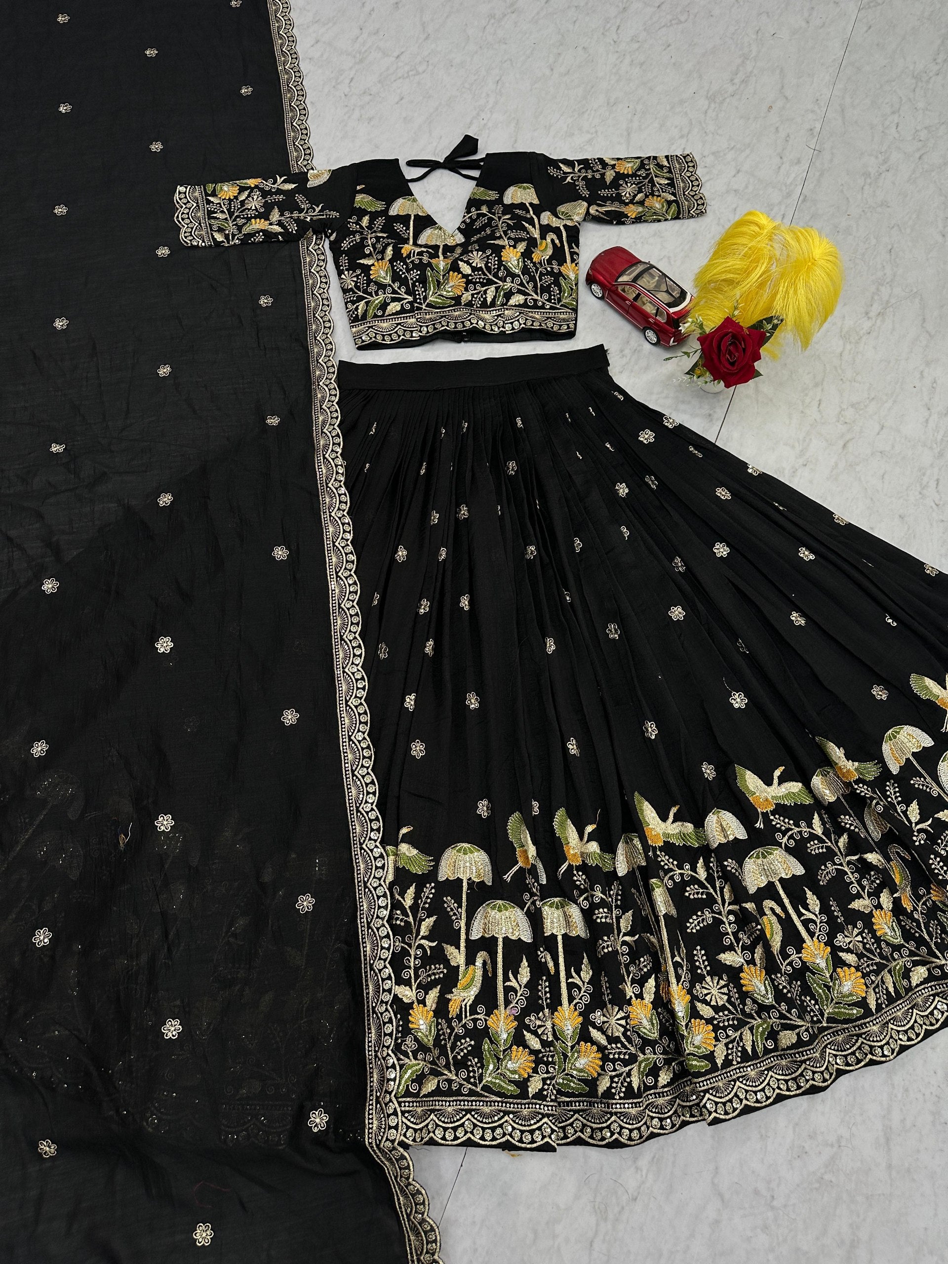 Designer Heavy Embroidery Lehenga Choli with Dupatta