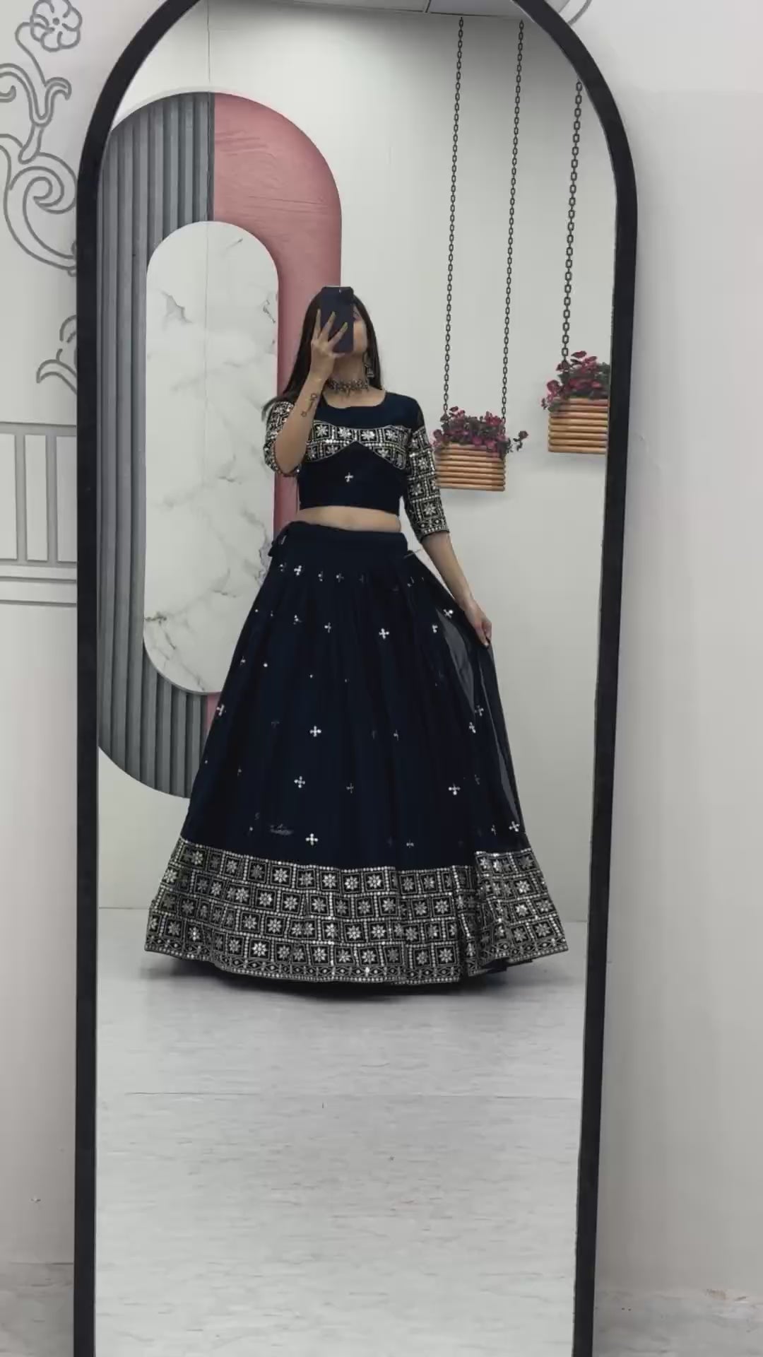 Fox Georgette Heavy Embroidered Lehenga Choli with Dupatta