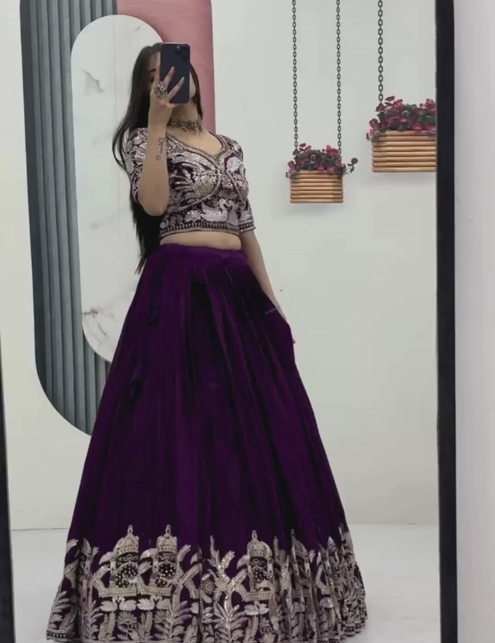 Premium Chinon Heavy Embroidered Lehenga Choli with Dupatta
