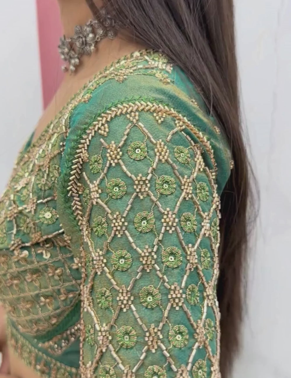 Mosh Lehenga Choli Set with 6 Meter Flair & Embroidered Dupatta