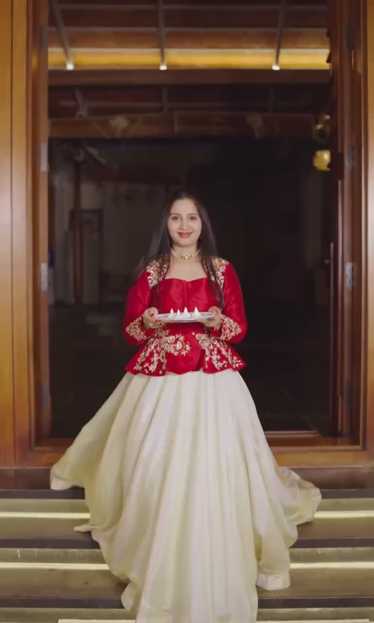 Designer Chinon Lehenga Choli with Embroidery & Sequence Work – Party & Wedding Wear