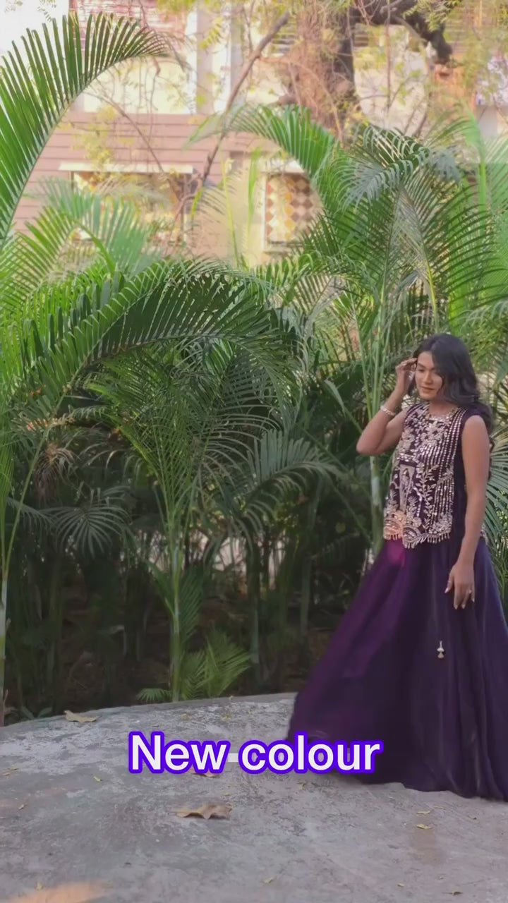 Premium Vichitra Silk Lehenga Choli with Embroidery