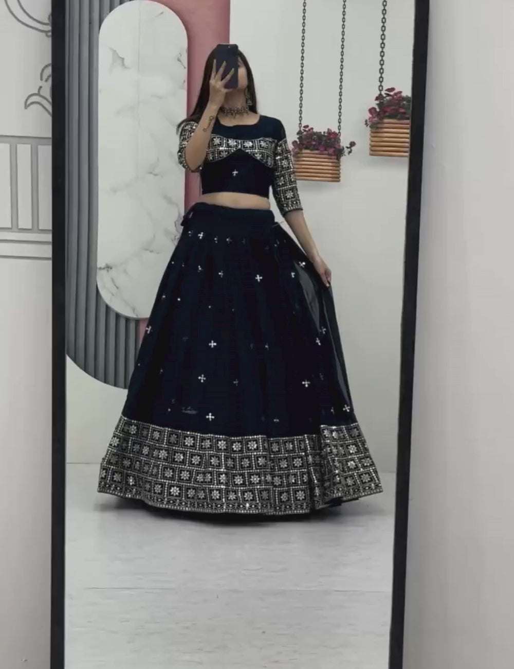 Fox Georgette Heavy Embroidered Lehenga Choli with Dupatta
